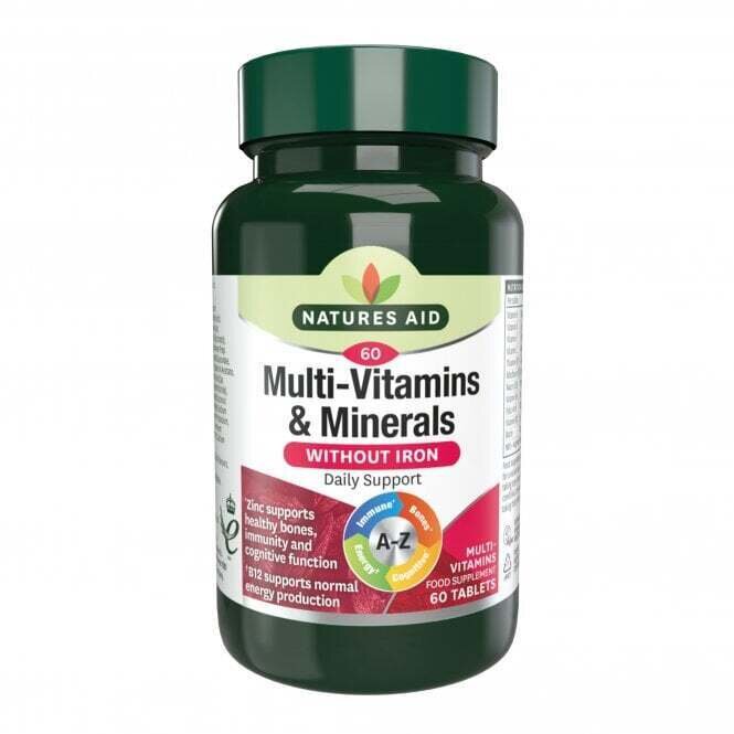 Multivitaminici & Minerali senza ferro (Multivitaminici) & Minerali) 60 compresse NaturesAid
