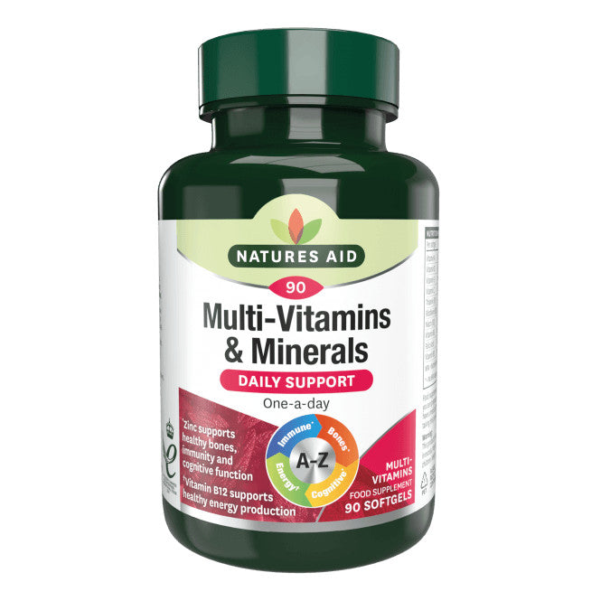 Multivitaminici & Minerali (Multivitaminici) & Minerali) 90 capsule molli NaturesAid