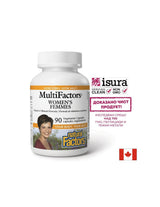 Multivitaminici e minerali per donne MultiFactors, 90 capsule V <tc>Natural Factors</tc>
