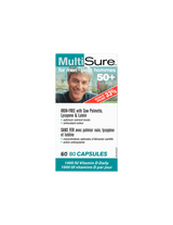 MultiSure® Men 50+/Multivitaminici per uomini 50+ (con luteina, licopene e saw palmetto), 80 capsule