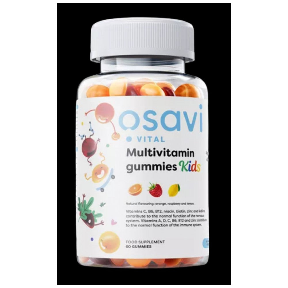 Caramelle gommose multivitaminiche per bambini | Senza zucchero - 60 caramelle gommose