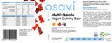 Orsetto Gommoso Vegano Multivitaminico | Arancia, Lampone, Mirtillo - 60 caramelle gommose