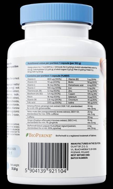 Multivitaminico con Yerba Mate - 90 capsule