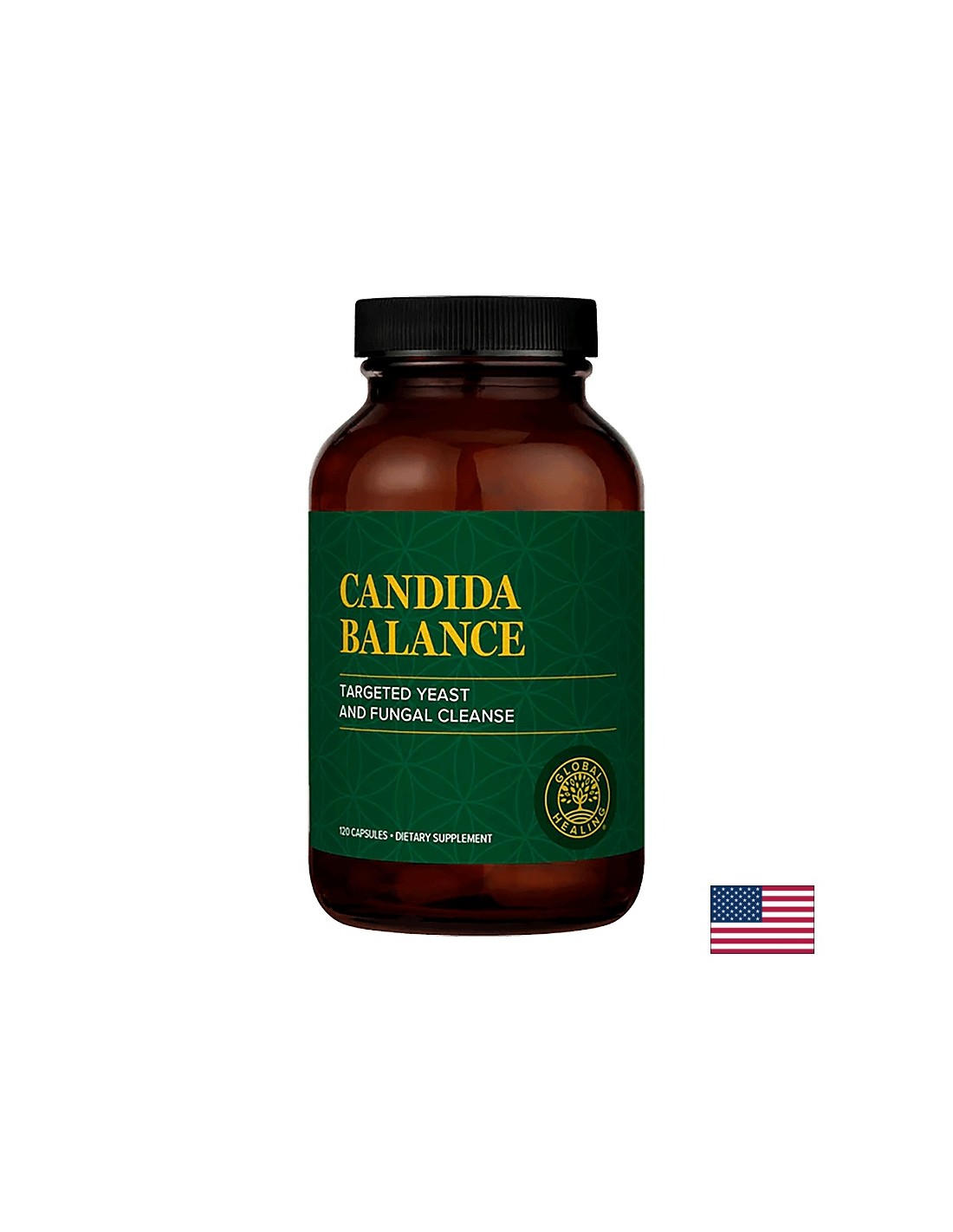 Mycozil® Candida e Flora Balance Support/Complesso naturale contro le infezioni da Candida, 120 capsule Global Healing