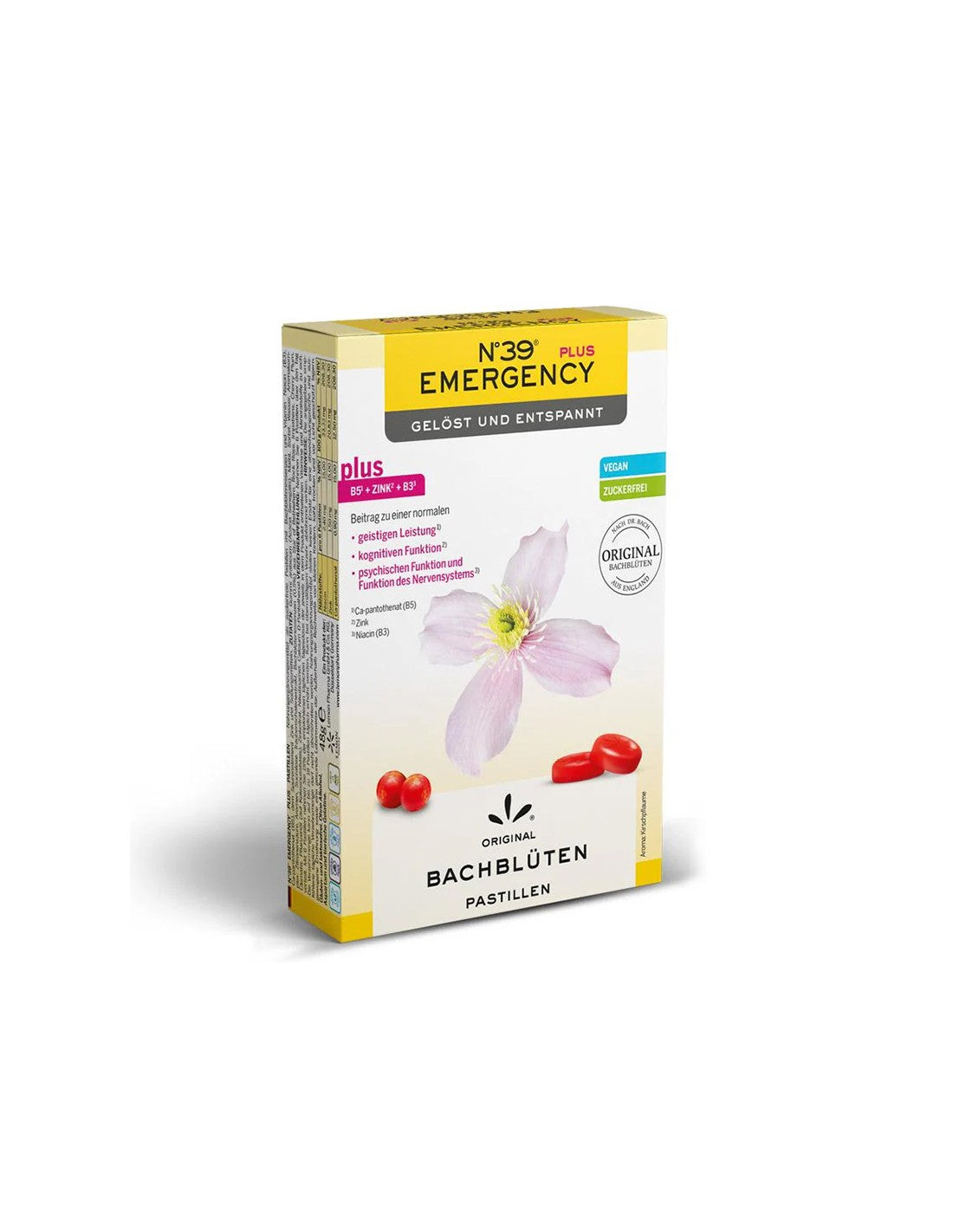 Pastiglie Dr. Bach N°39 - Emergenza (stress e ansia), 48 g (~40 pezzi)