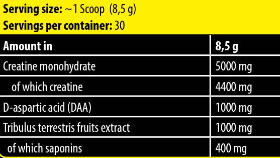 Test Napalm Crea | con DAA & Tribulus - 255 grammi