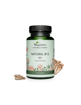 Natural B12 BIO aus Shiitake/ Vitamina B12 (da funghi shiitake medicinali biologici), 60 capsule, 100% vegano <tc>Vegavero</tc>