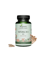 Natural B12 BIO aus Shiitake/ Vitamina B12 (da funghi shiitake medicinali biologici), 60 capsule, 100% vegano <tc>Vegavero</tc>