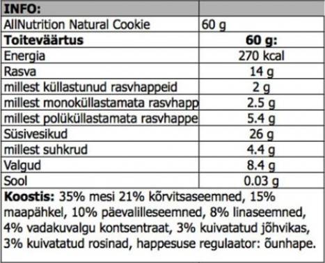 Biscotto Naturale - 60 grammi