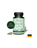 Natural Jod Bio Aus Kelpalge/ Iodio naturale da alghe biologiche, 180 capsule, 100% vegano <tc>Vegavero</tc>