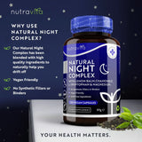 Complesso naturale per il sonno notturno 120 capsule. <tc>Nutravita</tc>