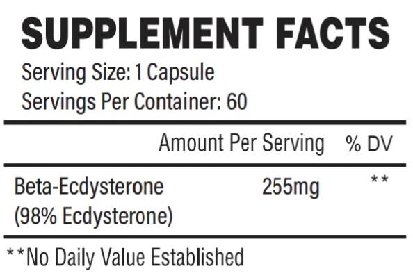 Fisico naturale | Beta-ecdisterone 255 mg - 60 capsule
