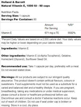 Vitamina E naturale 1000 UI - 90 capsule