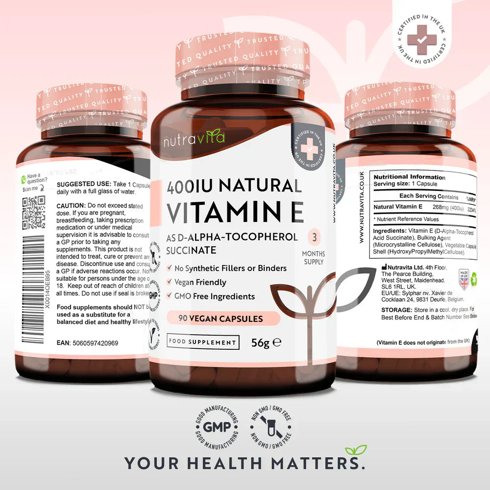 Vitamina E naturale 400 UI 90 Vcaps