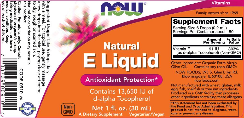 Liquido naturale alla vitamina E | d-alfa Tocoferolo - 30 ml