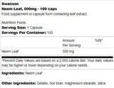 Foglia di Neem 500 mg 100 capsule