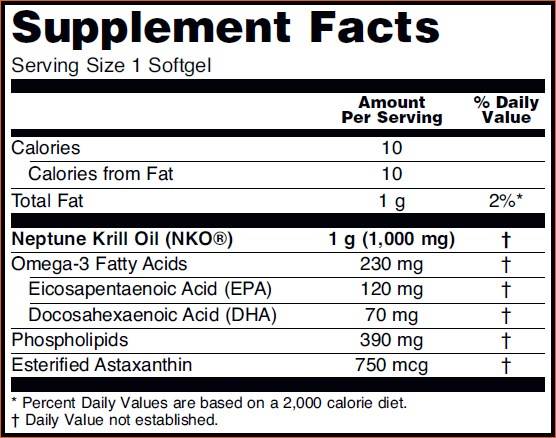 Olio di Krill di Nettuno 1000 mg - 60 Capsule gel