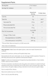 Omega 3 1000 mg | Gelatina di pesce softgels - 200 capsule gel