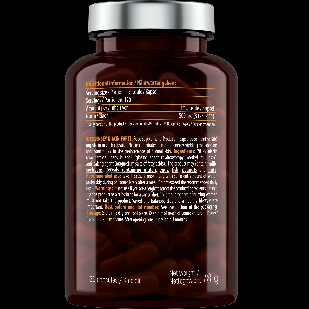 Niacina Forte 500 mg - 120 capsule