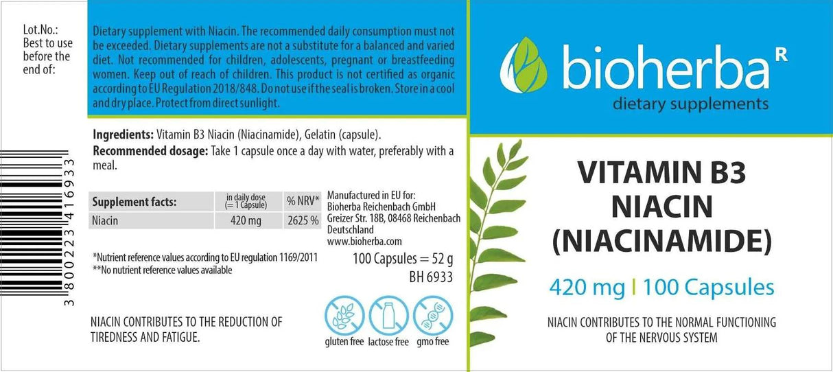 Niacinamide 420 mg - 100 capsule