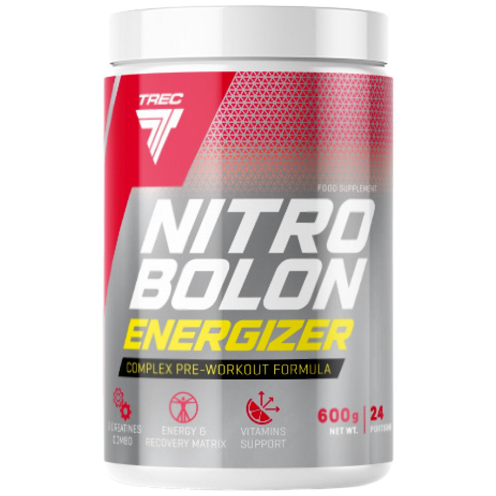 Energizzante al nitrobolone | Formula completa pre-allenamento - 600 grammi