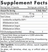 Nordic Flora Probiotico quotidiano | 12 miliardi di cellule attive - 60 capsule