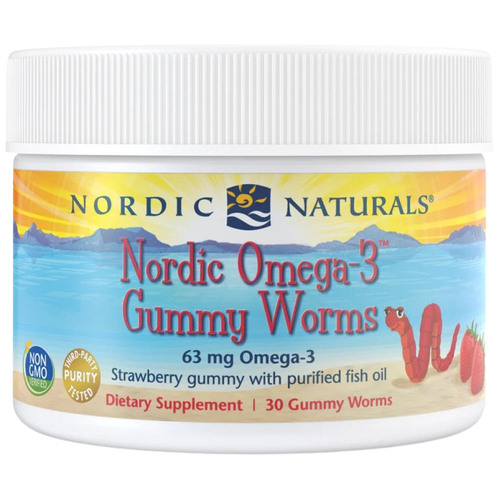 Vermi gommosi Nordic Omega-3 63 mg - 30 Capsule di gel masticabili