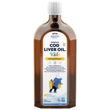 Olio di fegato di merluzzo norvegese per bambini | Omega liquido al gusto di limone - 500 ml
