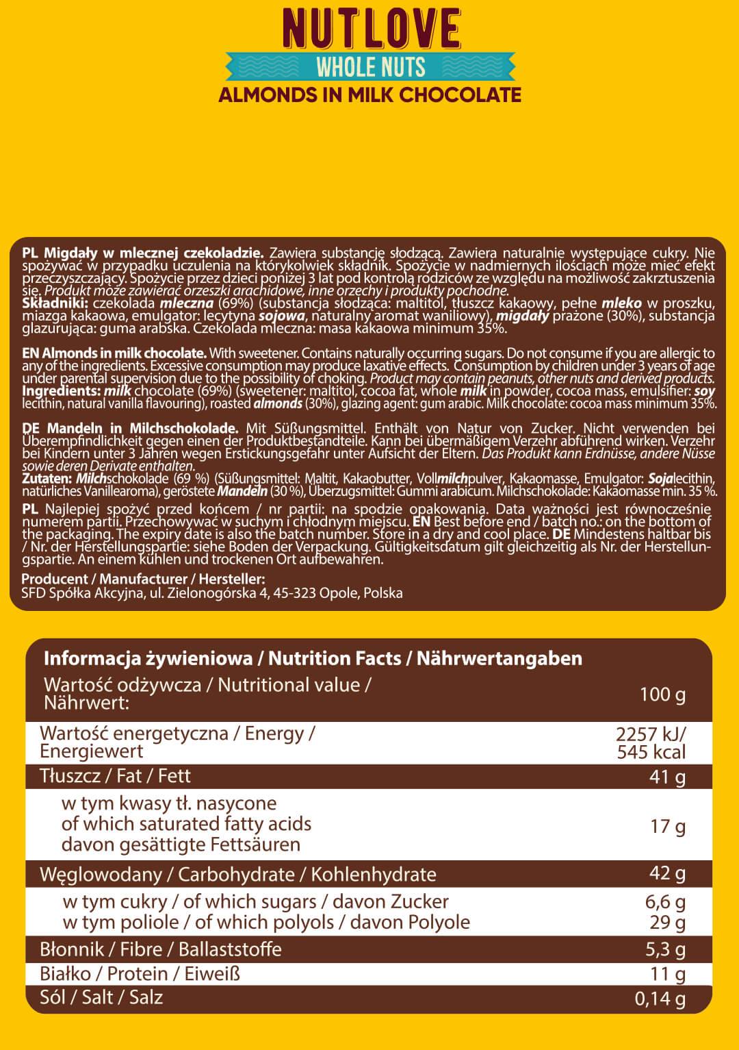 NutLove Mandorle Intere | Gusti Diversi - 300 grammi