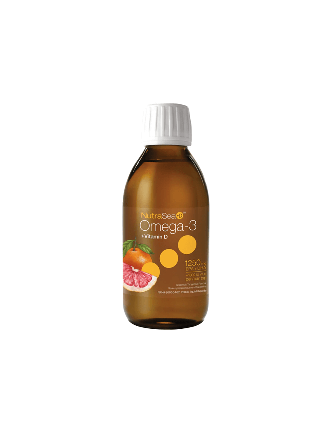 NutraSea+ D™ Omega-3 1250 mg + Vitamina D 1000 UI - Omega-3 + Vitamina D3, 200 ml Nature's Way
