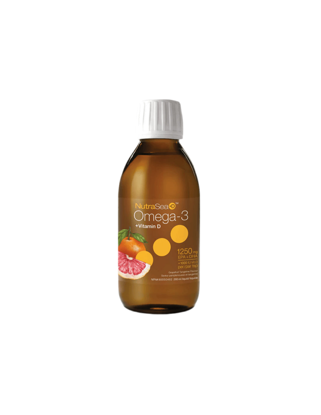 NutraSea+ D™ Omega-3 1250 mg + Vitamina D 1000 UI - Omega-3 + Vitamina D3, 200 ml Nature's Way