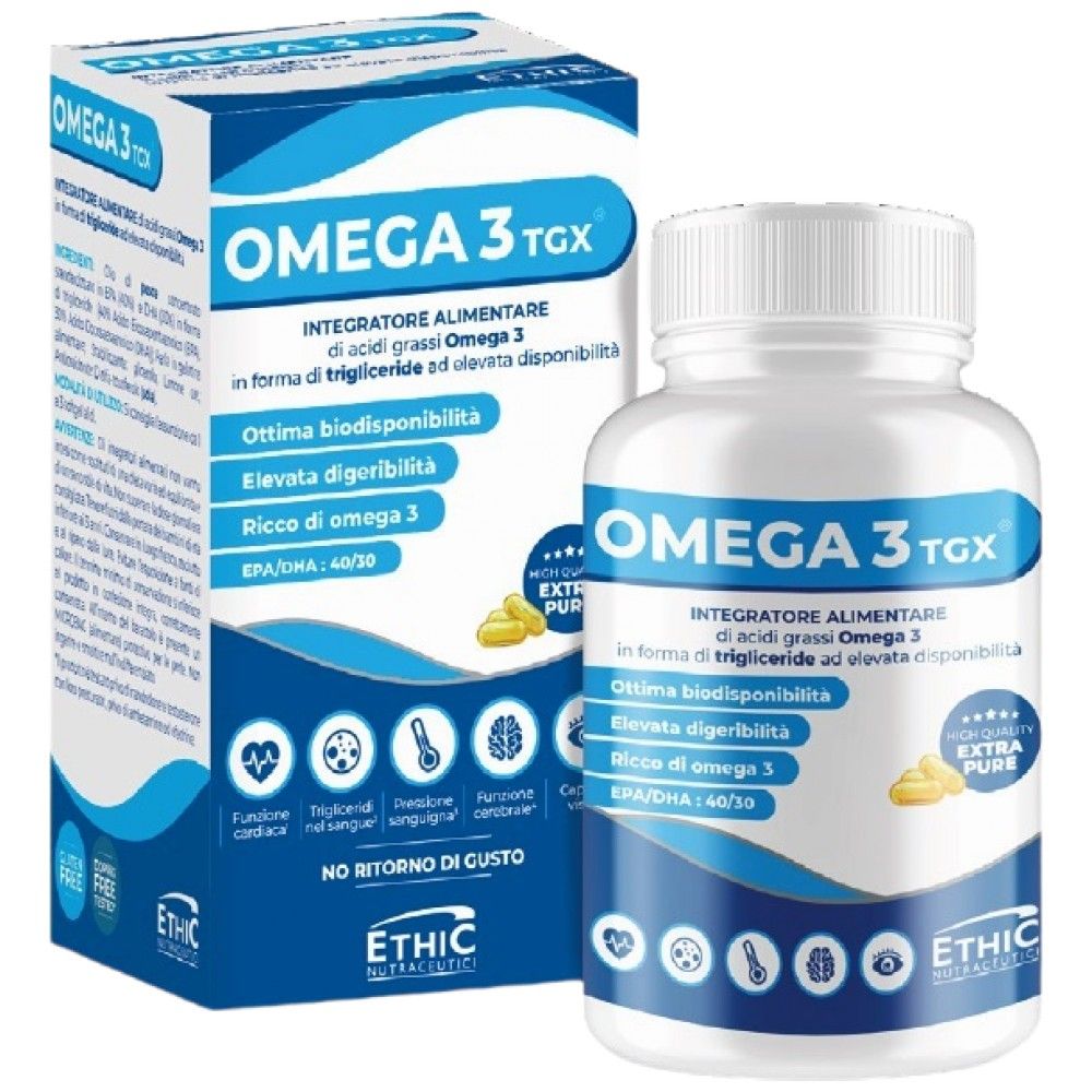 OMEGA3TGX | con il 70% di Omega-3 - 60 capsule molli