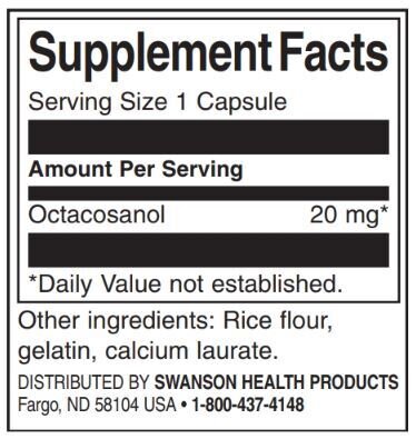Octaco<tc>san</tc>ol 20 mg | Massima potenza - 30 capsule