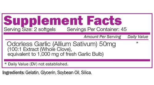 Aglio inodore - 90 capsule gel