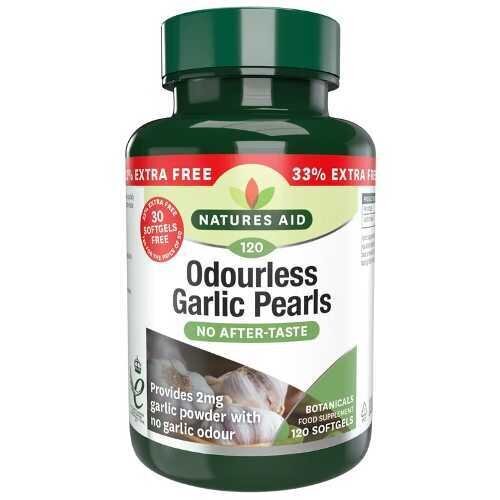 Perle di aglio inodore 120 capsule molli NaturesAid