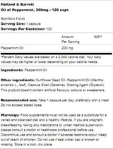 Olio di Menta Piperita 200 mg - 120 capsule