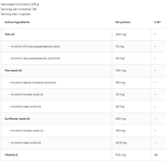 Omega 3-6-9 - 180 capsule molli