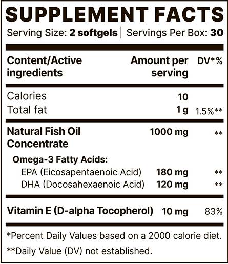 Omega-3 BP ottimale | Con Vitamina E - 60 Capsule gel