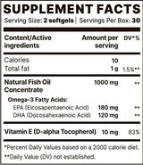 Omega-3 BP ottimale | Con Vitamina E - 60 Capsule gel