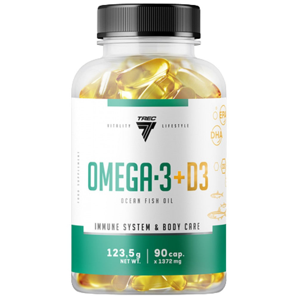 Capsule di gel Omega-3 + D3 90