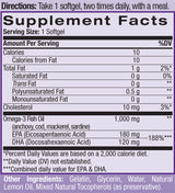 Olio di pesce Omega-3 1000 mg. 60 capsule molli