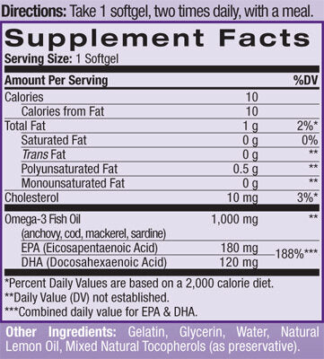 Olio di pesce Omega-3 1000 mg. /90 capsule molli