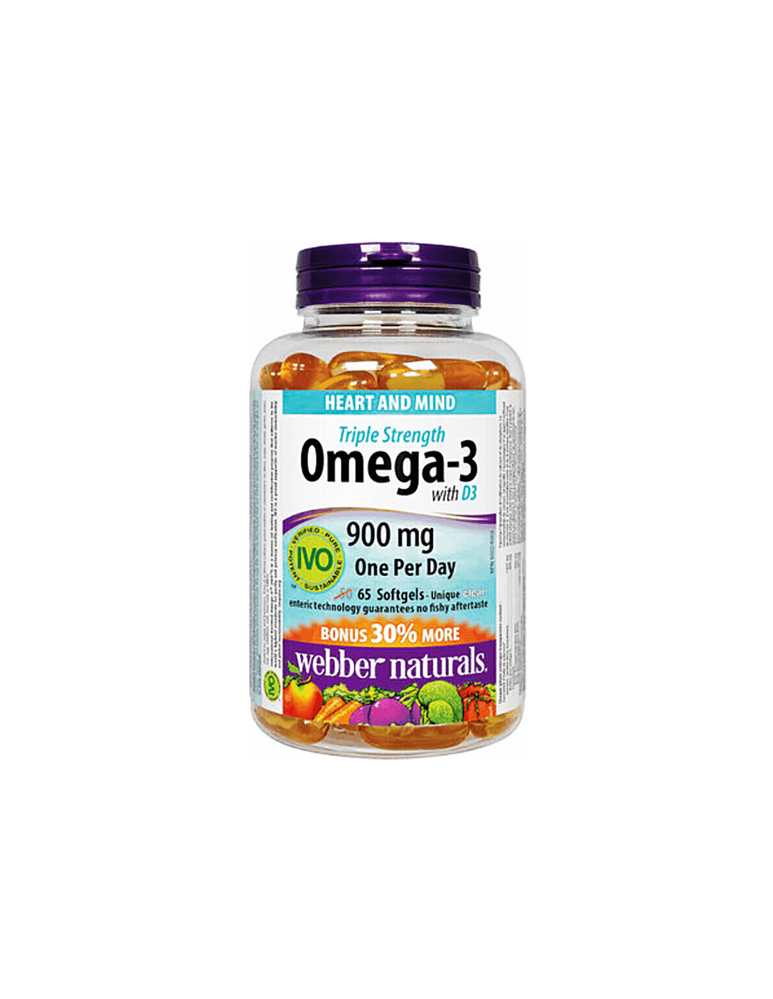 Omega-3 Tripla Forza + Vitamina D3 - Omega-3 (tripla concentrazione) + Vitamina D3 1000 UI, 65 capsule softgel