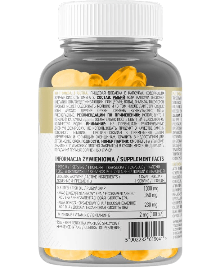 Capsule di gel Omega 3 Ultra 90