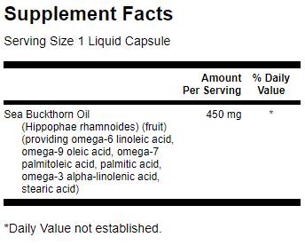 Olio Omega-7 dall'olio di olivello spinoso 30 capsule