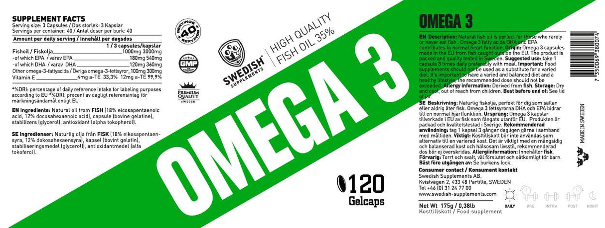 Be Smart - Omega 3 - 120 Capsule gel