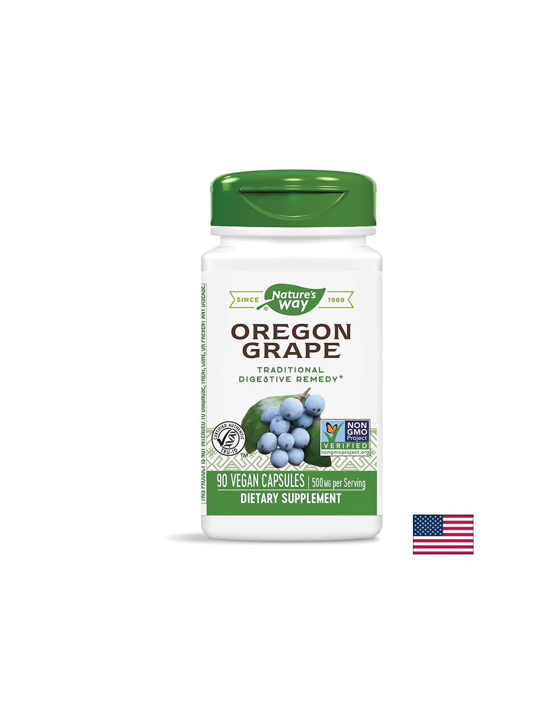 Radice d'uva dell'Oregon 500 mg - 90 capsule