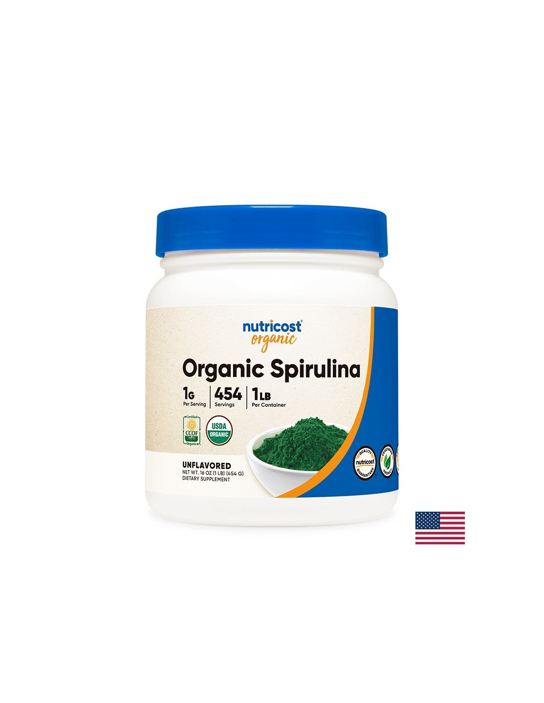 Disintossicazione e immunità - Spirulina Biologica, 454 g <tc>Nutricost</tc> polvere