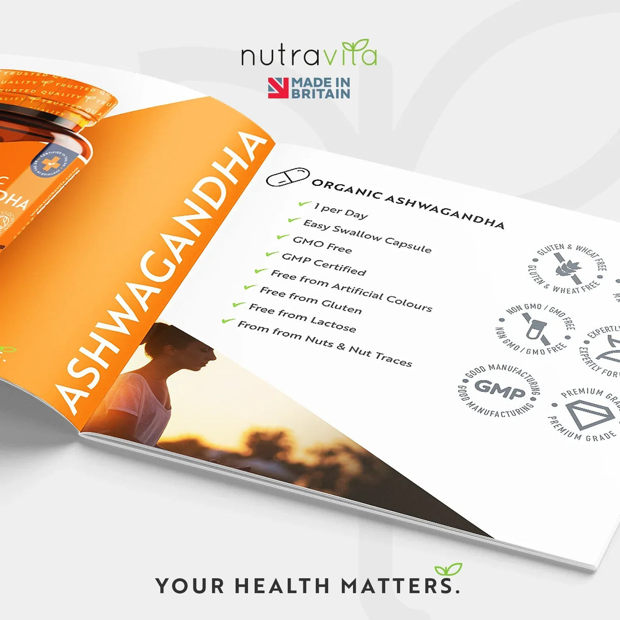 Ashwagandha Biologico KSM 66 - Ashwagandha Bio 500 mg 60 Capsule Vegane