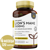 Criniera di leone biologica 120 capsule. <tc>Nutravita</tc>
